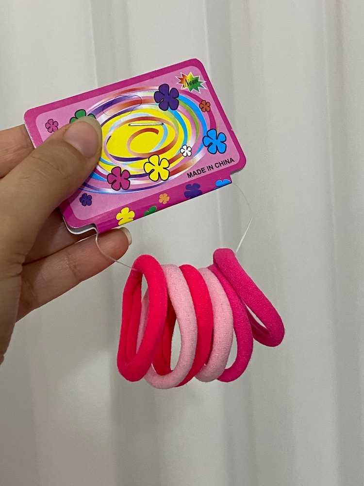 کش مو حوله ای صورتی